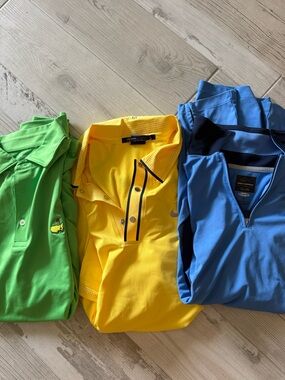 Men’s golf shirts, Tiger Woods, Masters, Greg Norman